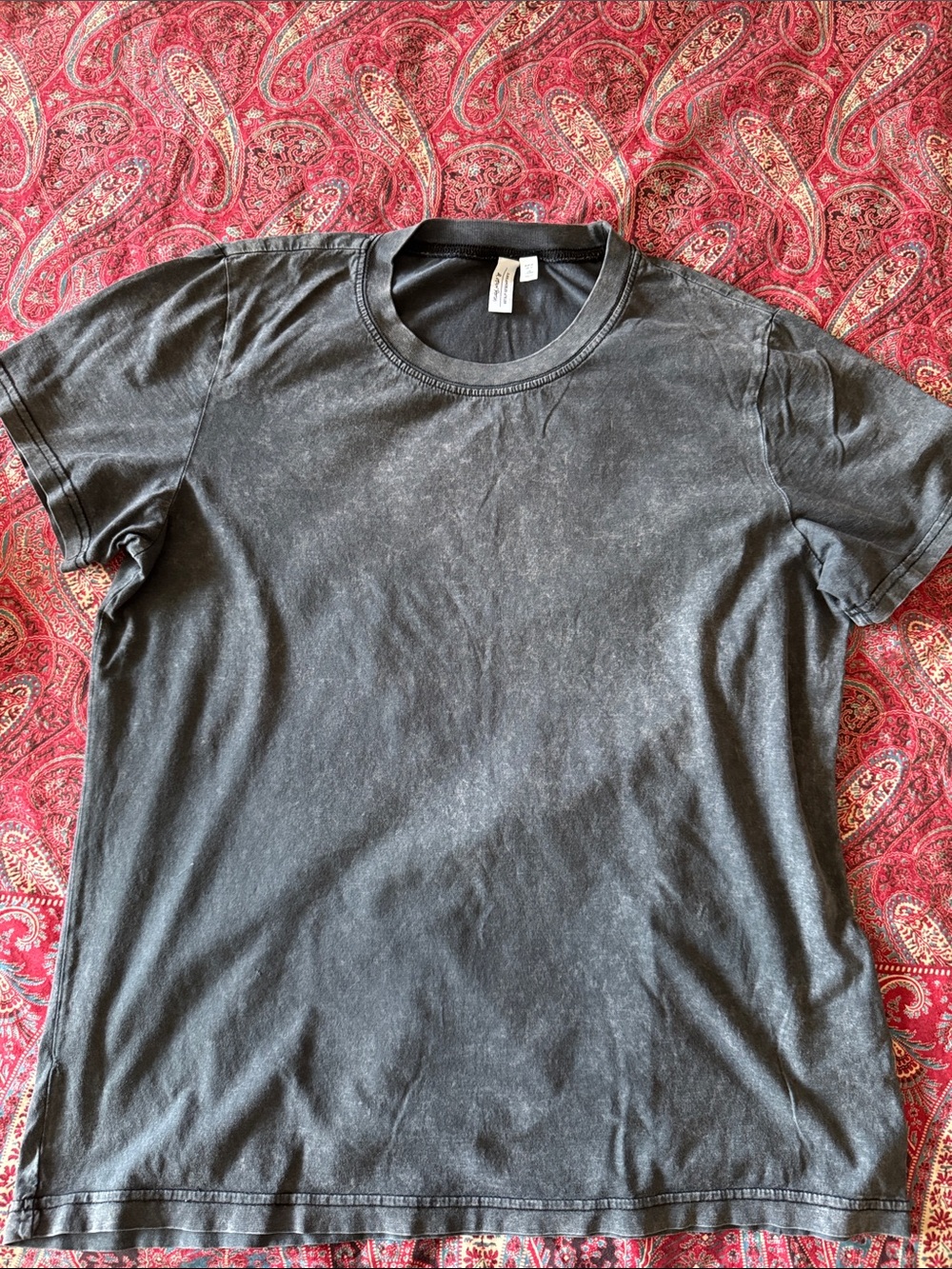 & Other Stories Washed Black Short Sleeve Crewneck Tee